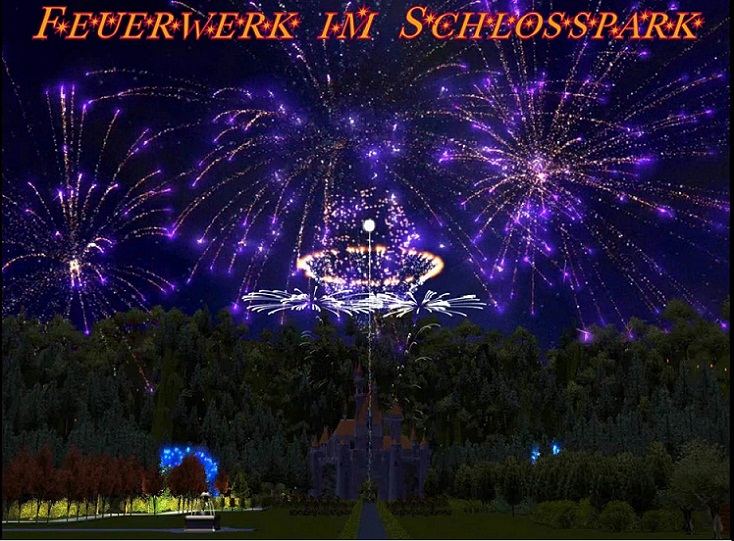 Feuerwerk im Schlosspark
